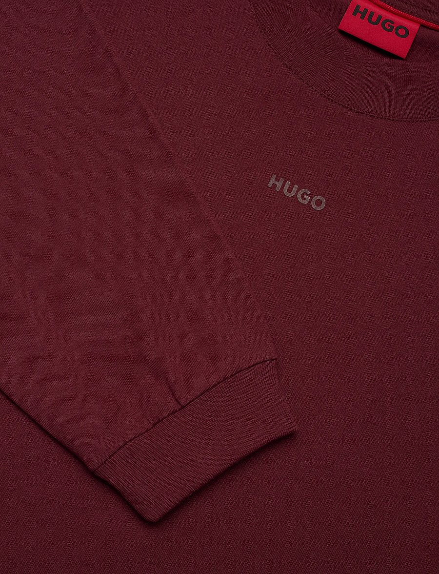 HUGO - Daposo - t-krekli ar garām piedurknēm - dark red - 2