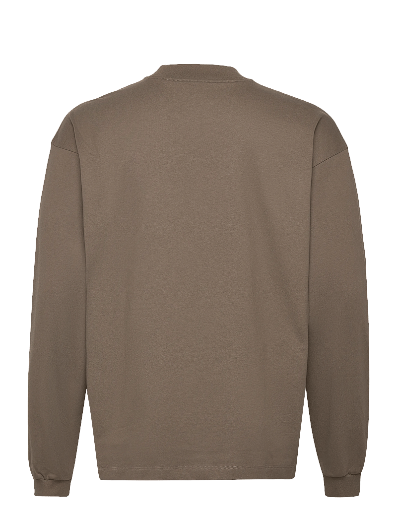 HUGO - Daposo - langærmede t-shirts - medium grey - 1