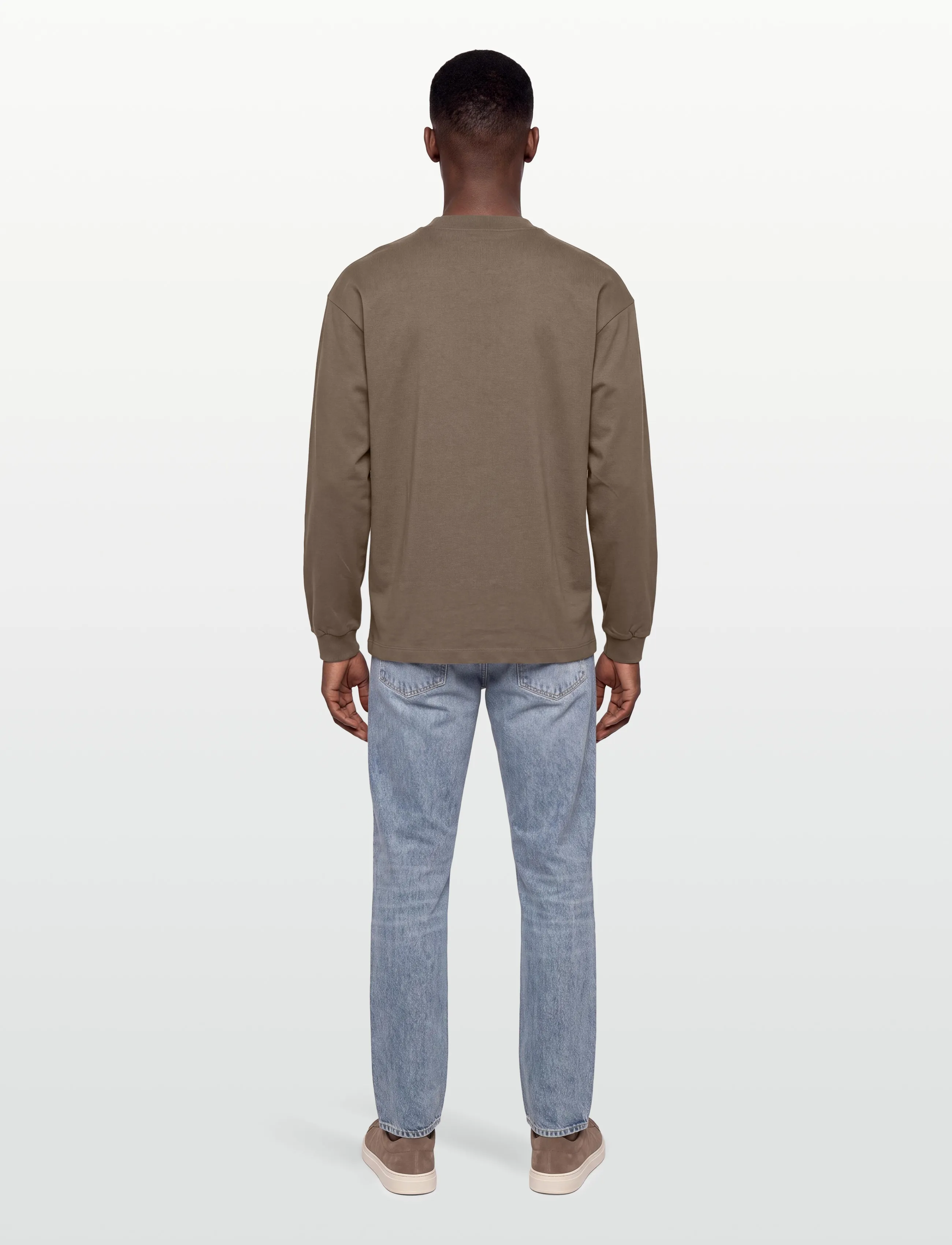 HUGO - Daposo - langærmede t-shirts - medium grey - 4