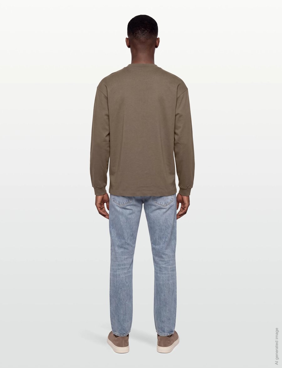 HUGO - Daposo - langärmelige t-shirts - medium grey - 4