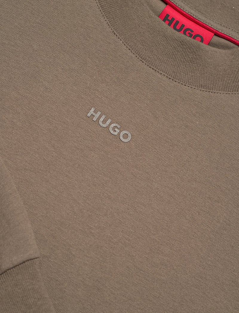 HUGO - Daposo - langærmede t-shirts - medium grey - 2