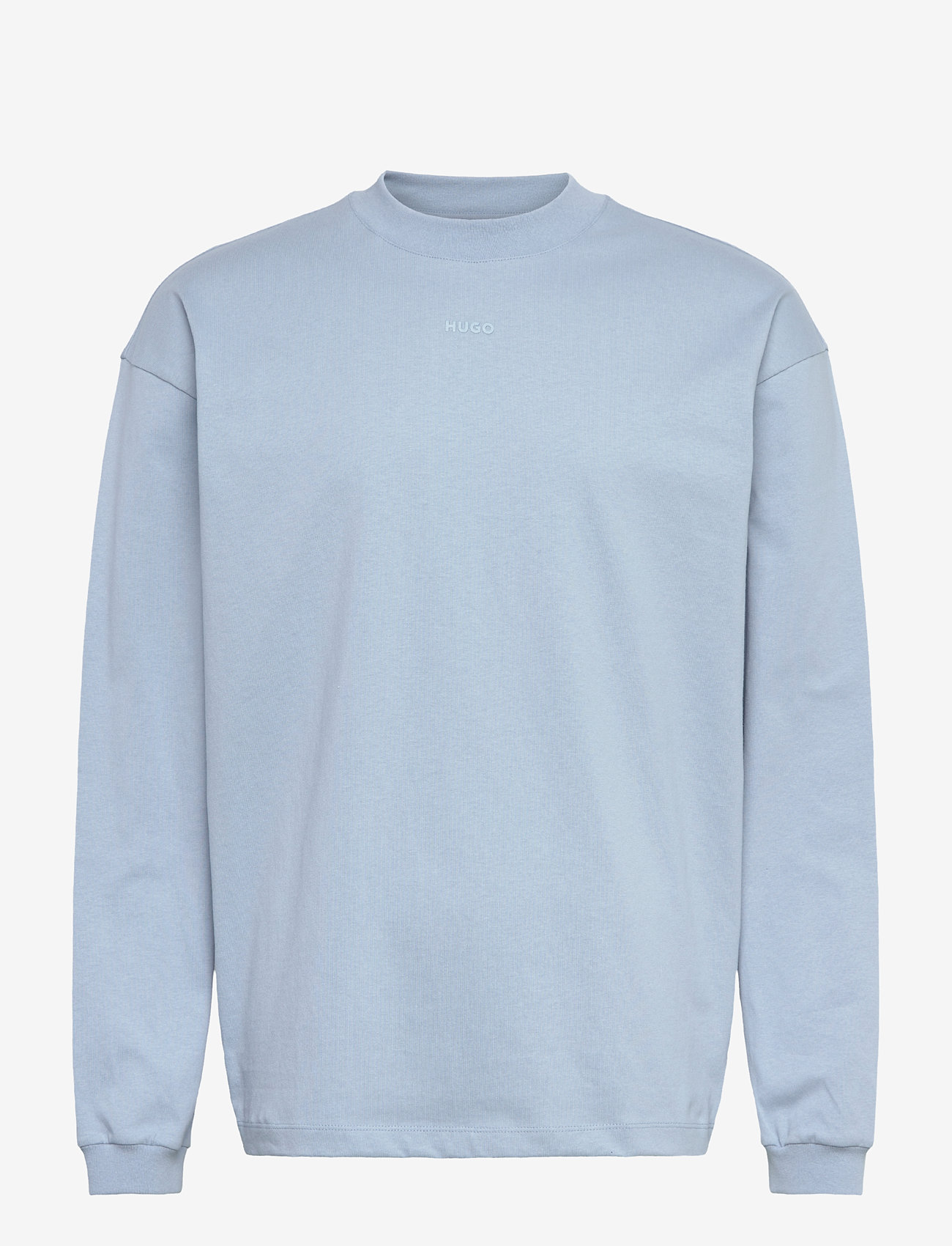 HUGO - Daposo - long-sleeved t-shirts - open blue - 0