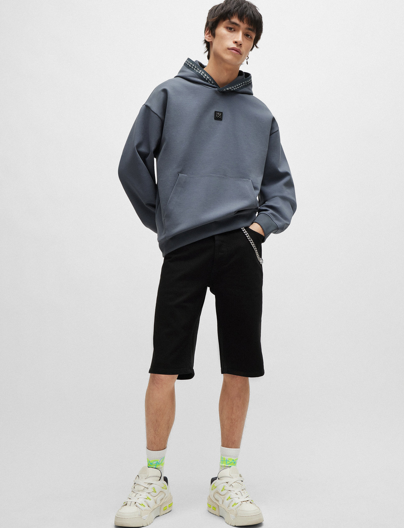 HUGO - HUGO 634/S - jorts - black - 0