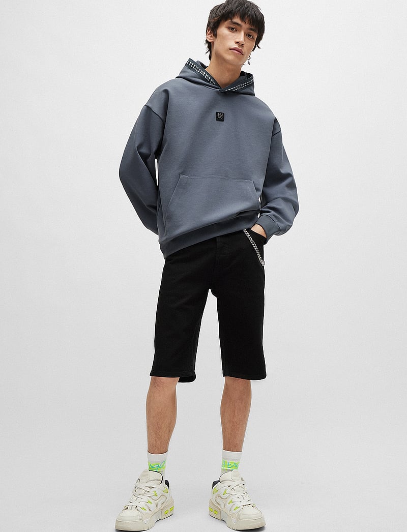 HUGO - HUGO 634/S - jeans shorts - black - 0