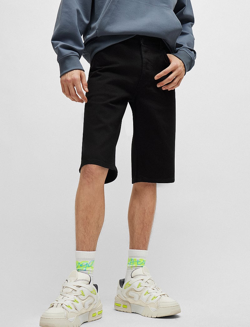 HUGO - HUGO 634/S - jeans shorts - black - 2