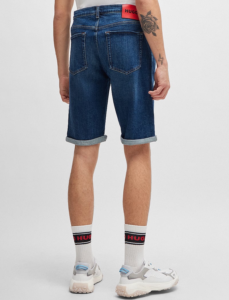 HUGO - HUGO 634/S - farkkushortsit - medium blue - 3