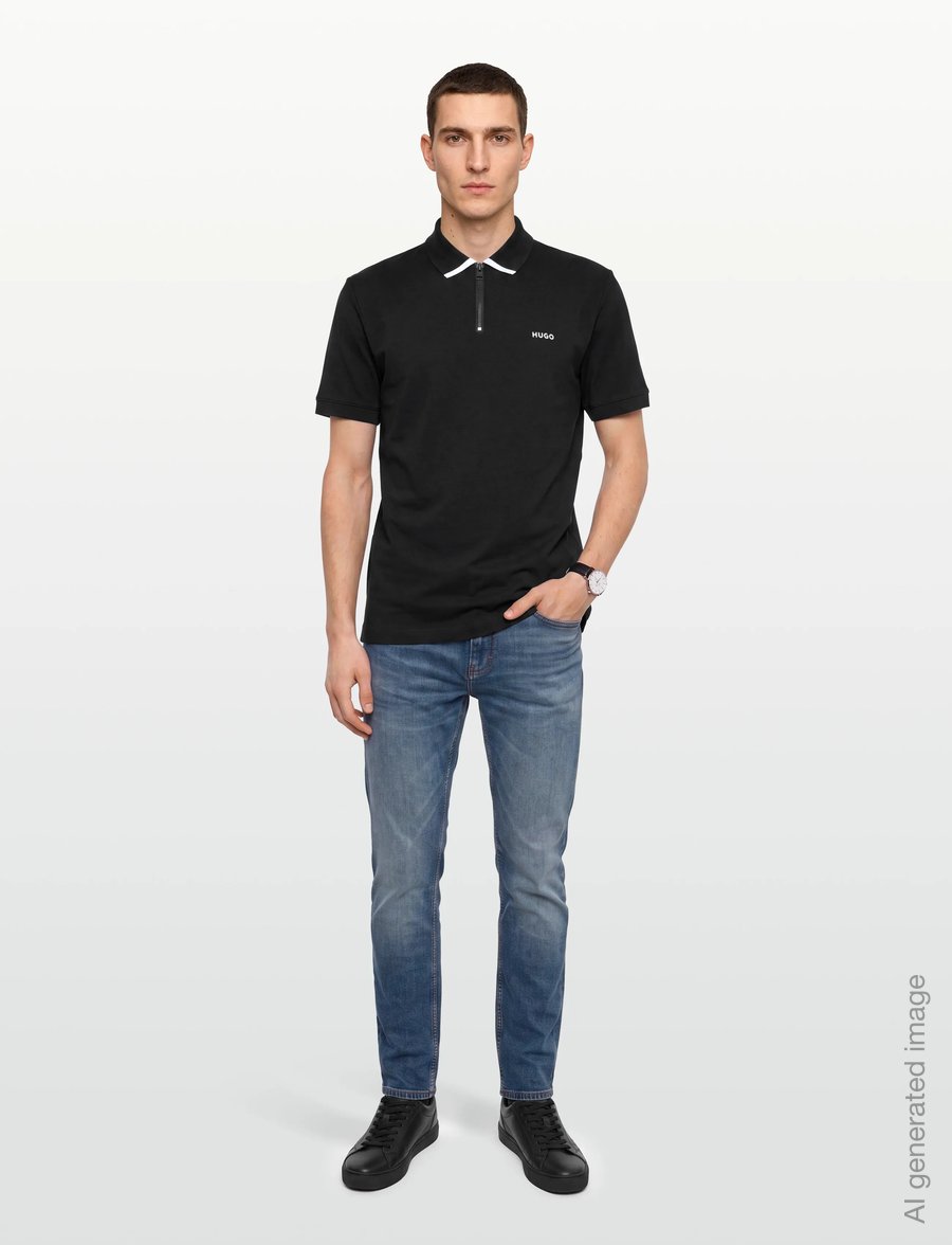 HUGO - Dalomino - kortærmede poloer - black - 0