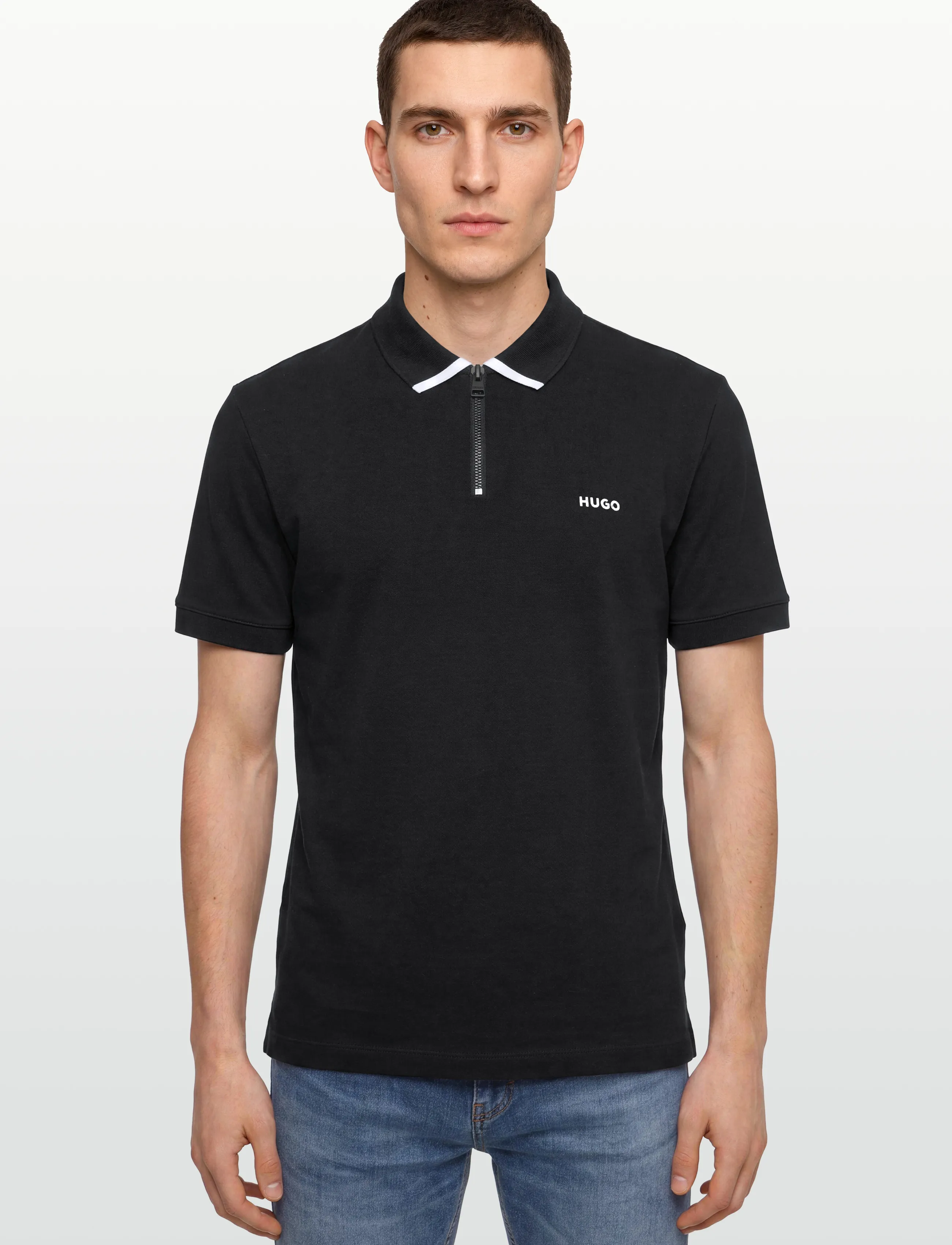 HUGO - Dalomino - kortærmede poloer - black - 3