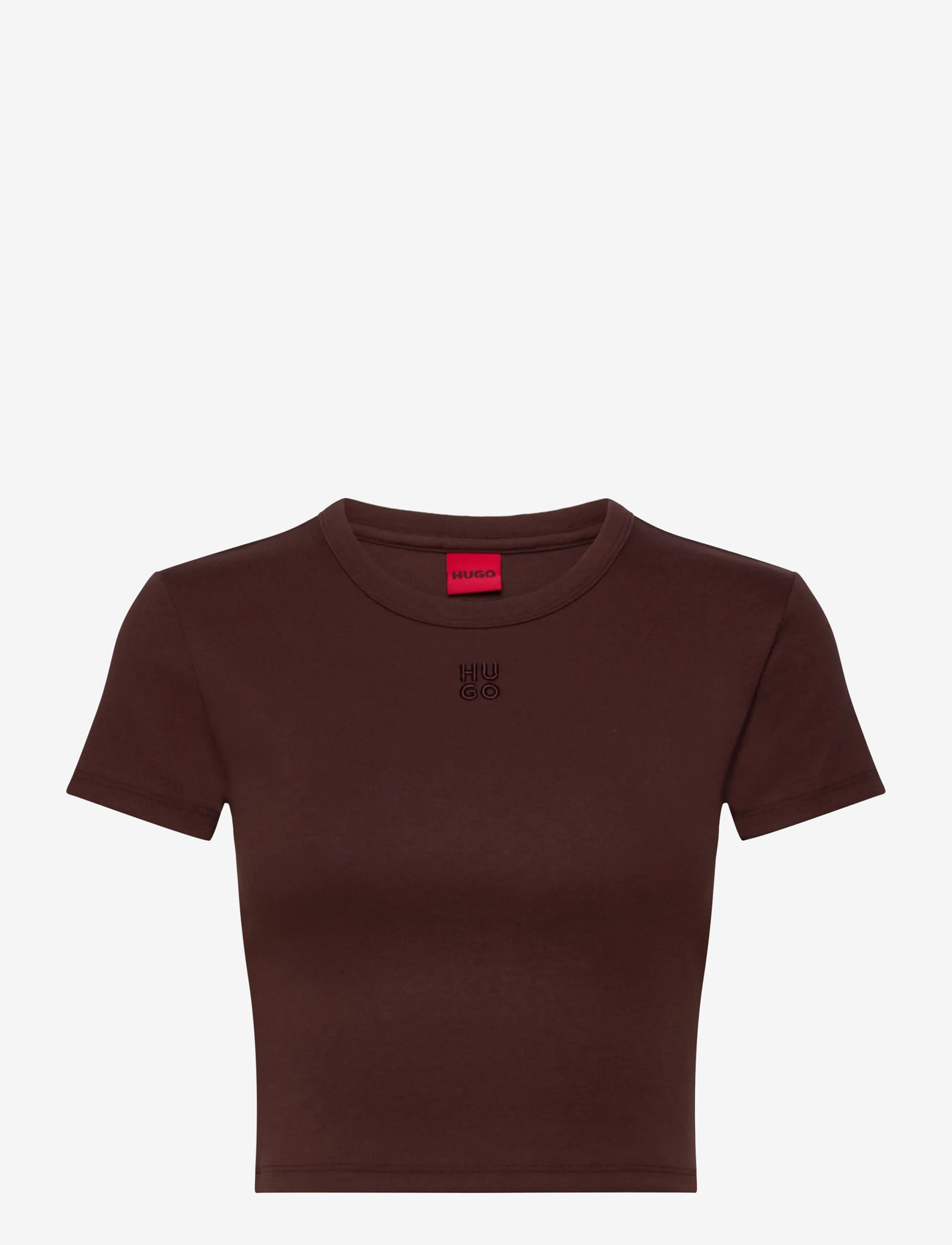HUGO - Delanor - crop tops - dark brown - 0