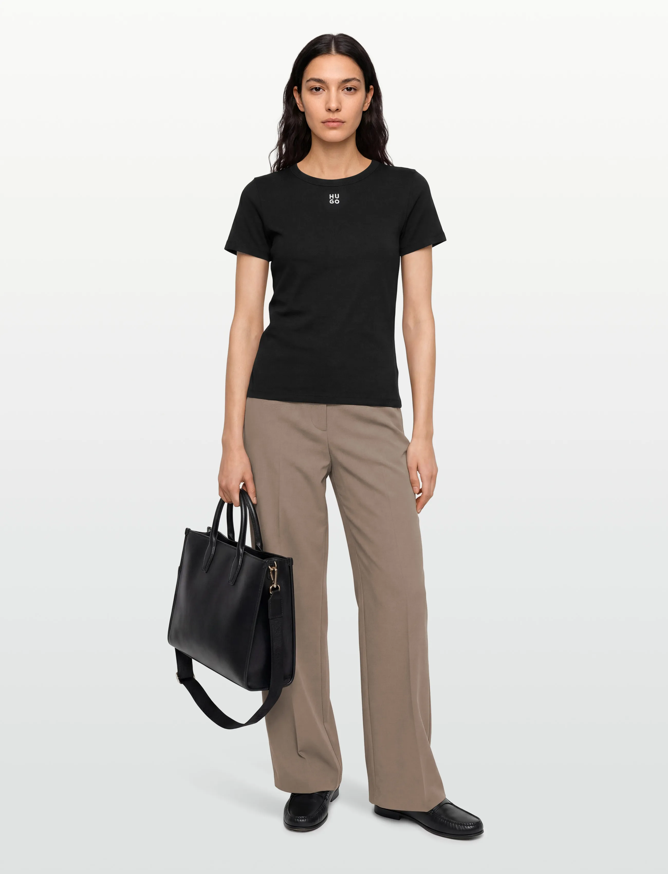 HUGO Deloris, XS, Black, T-Shirts & Toppe > Kortærmede, Dame
