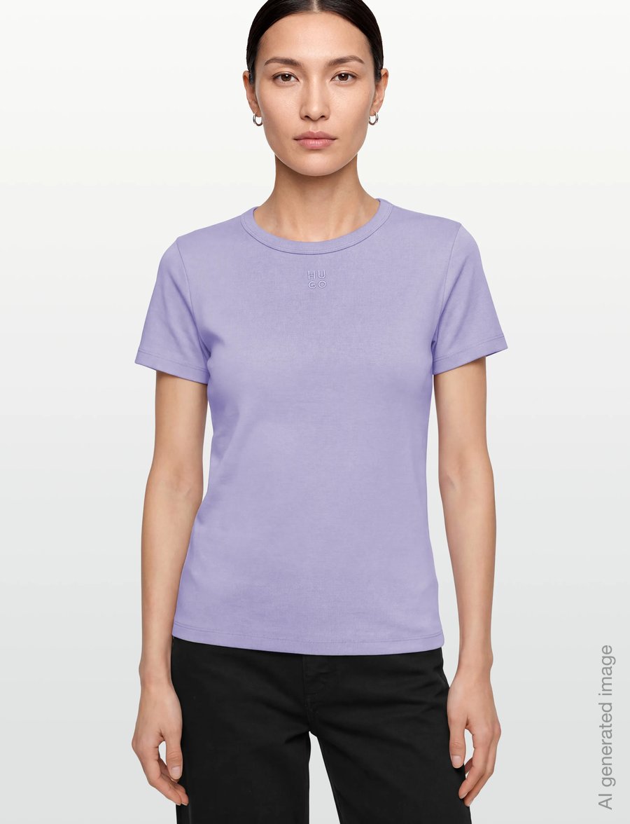 HUGO - Deloris - t-shirts - bright purple - 3