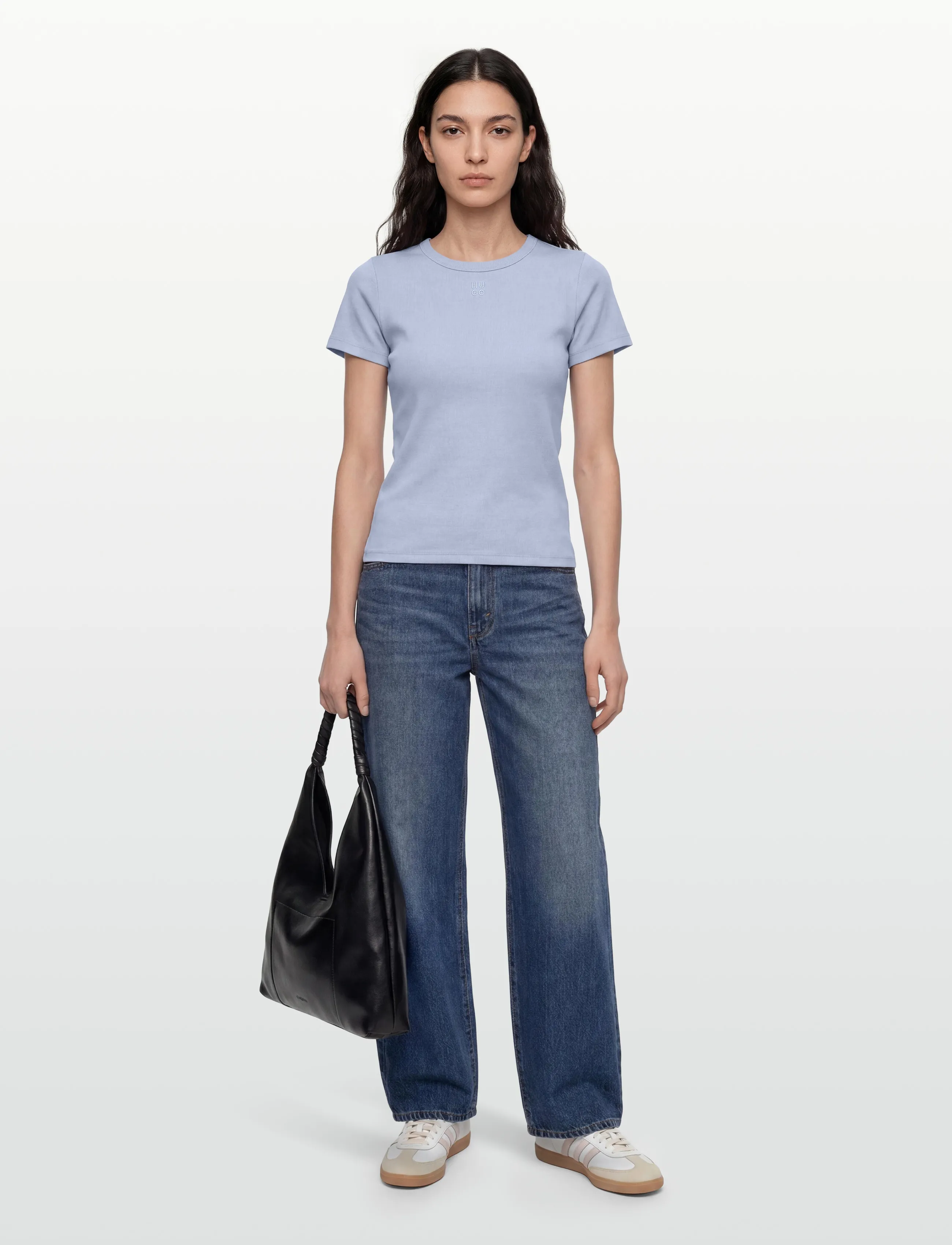 HUGO Deloris - T-shirts & Toppar - OPEN BLUE / blue