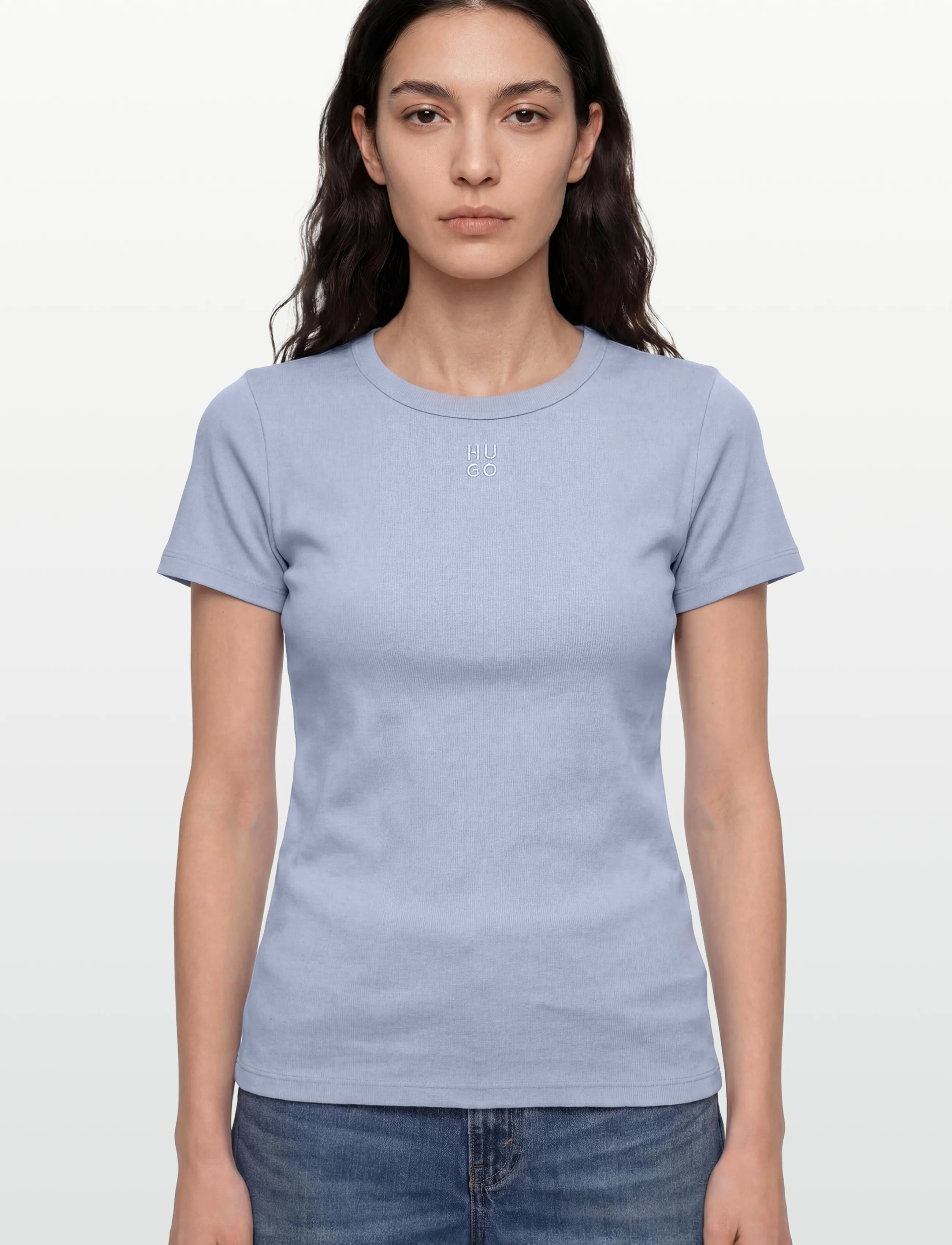 HUGO - Deloris - t-shirts - open blue - 3