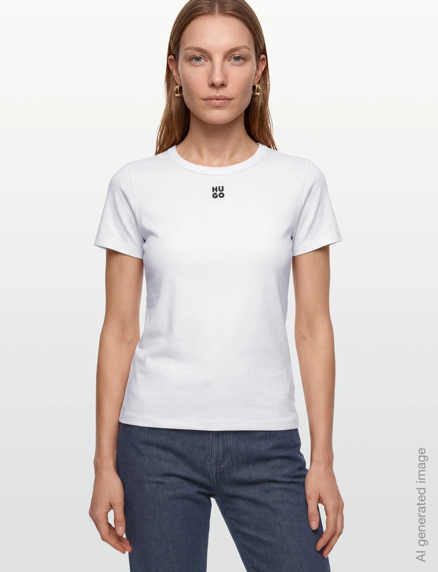 HUGO - Deloris - t-särgid - white - 3
