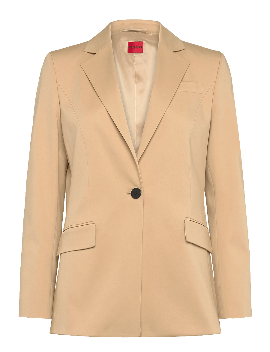 HUGO - Amegan - single breasted blazers - open beige - 0
