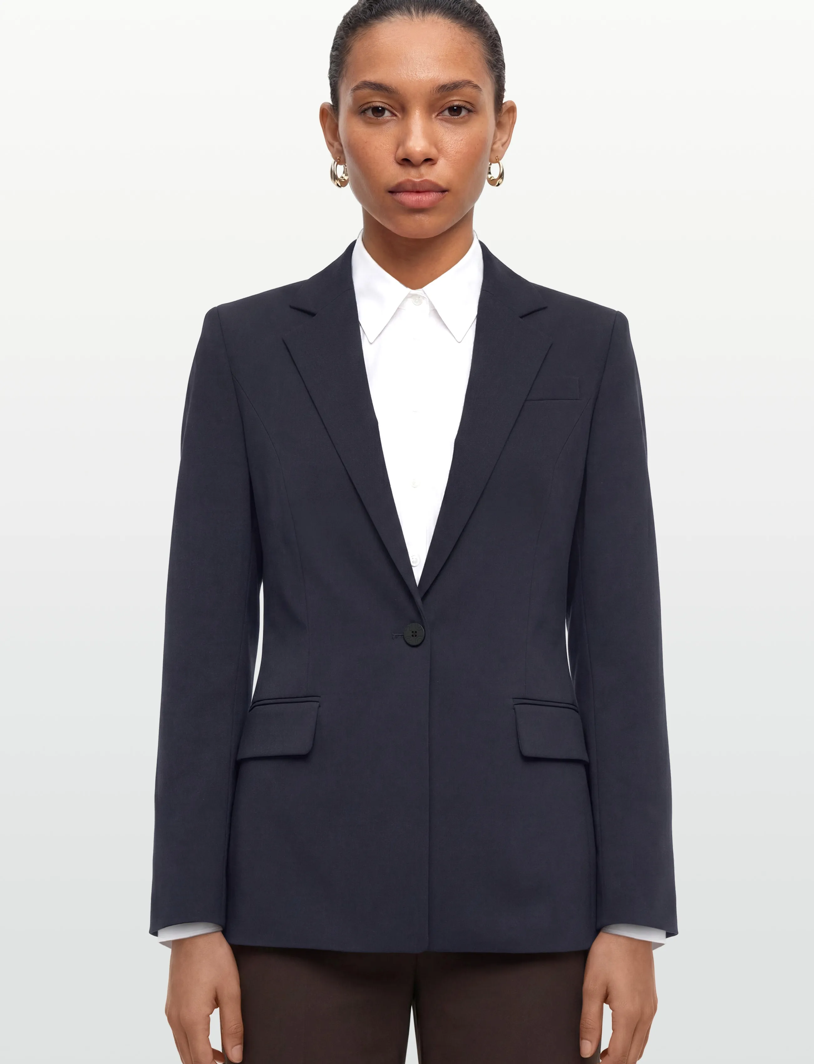 HUGO - Amegan - single breasted blazers - open blue - 3