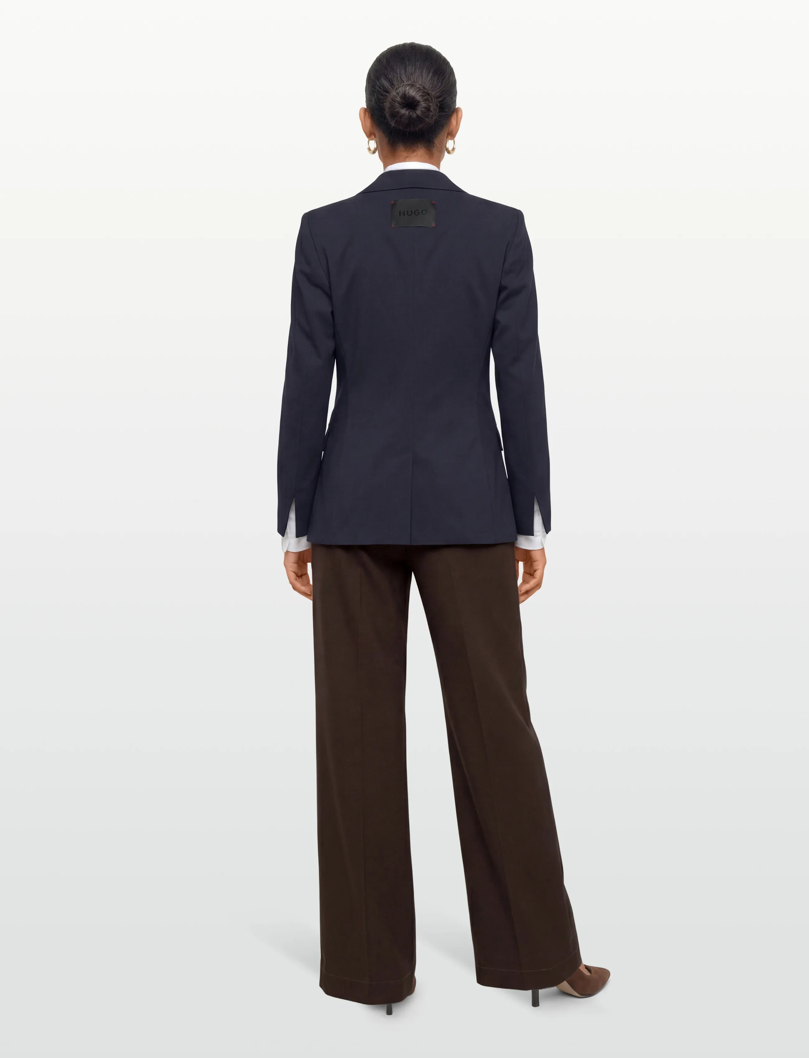 HUGO - Amegan - single breasted blazers - open blue - 4