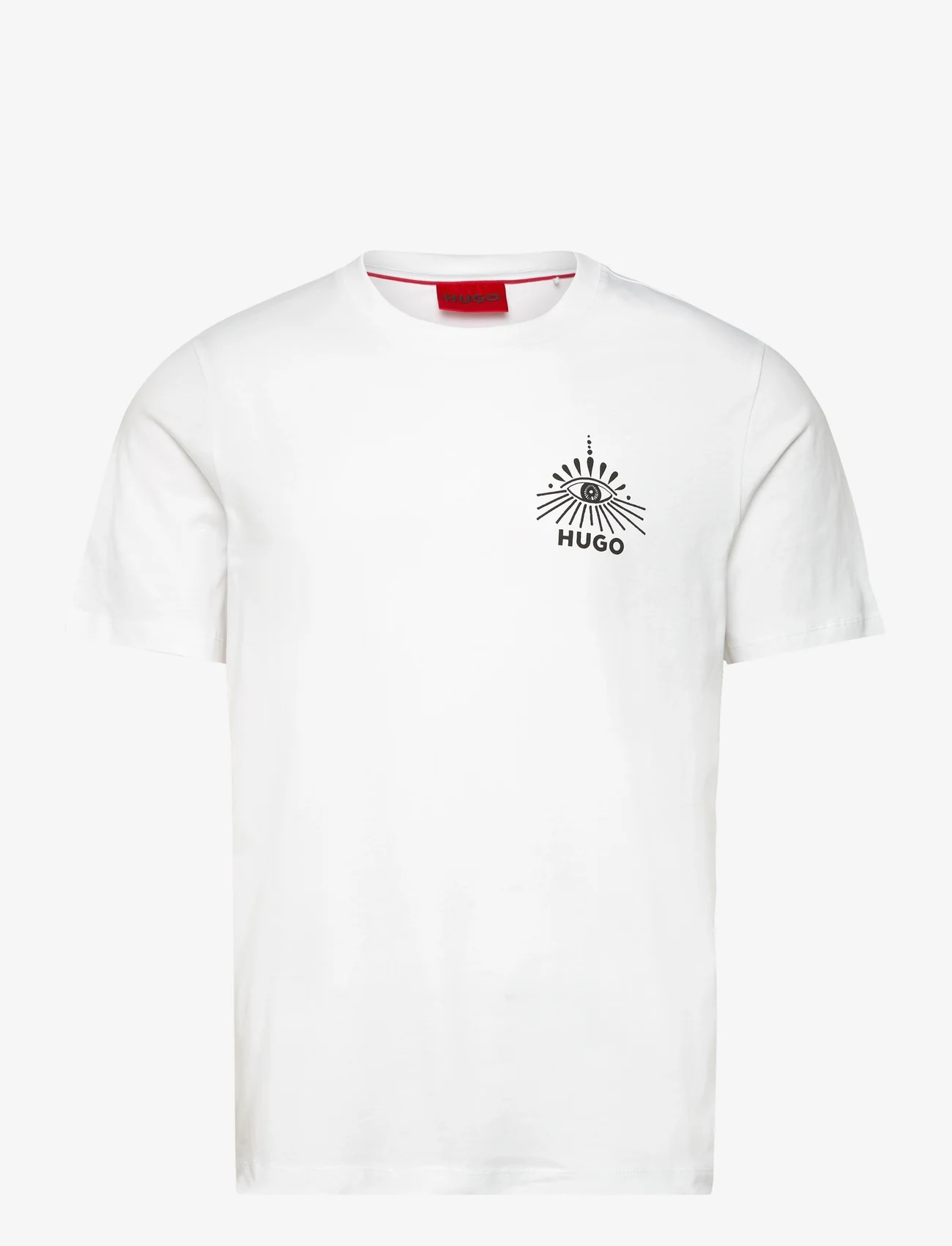HUGO - Dedico - short-sleeved t-shirts - white - 0