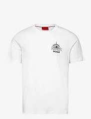 HUGO - Dedico - short-sleeved t-shirts - white - 0