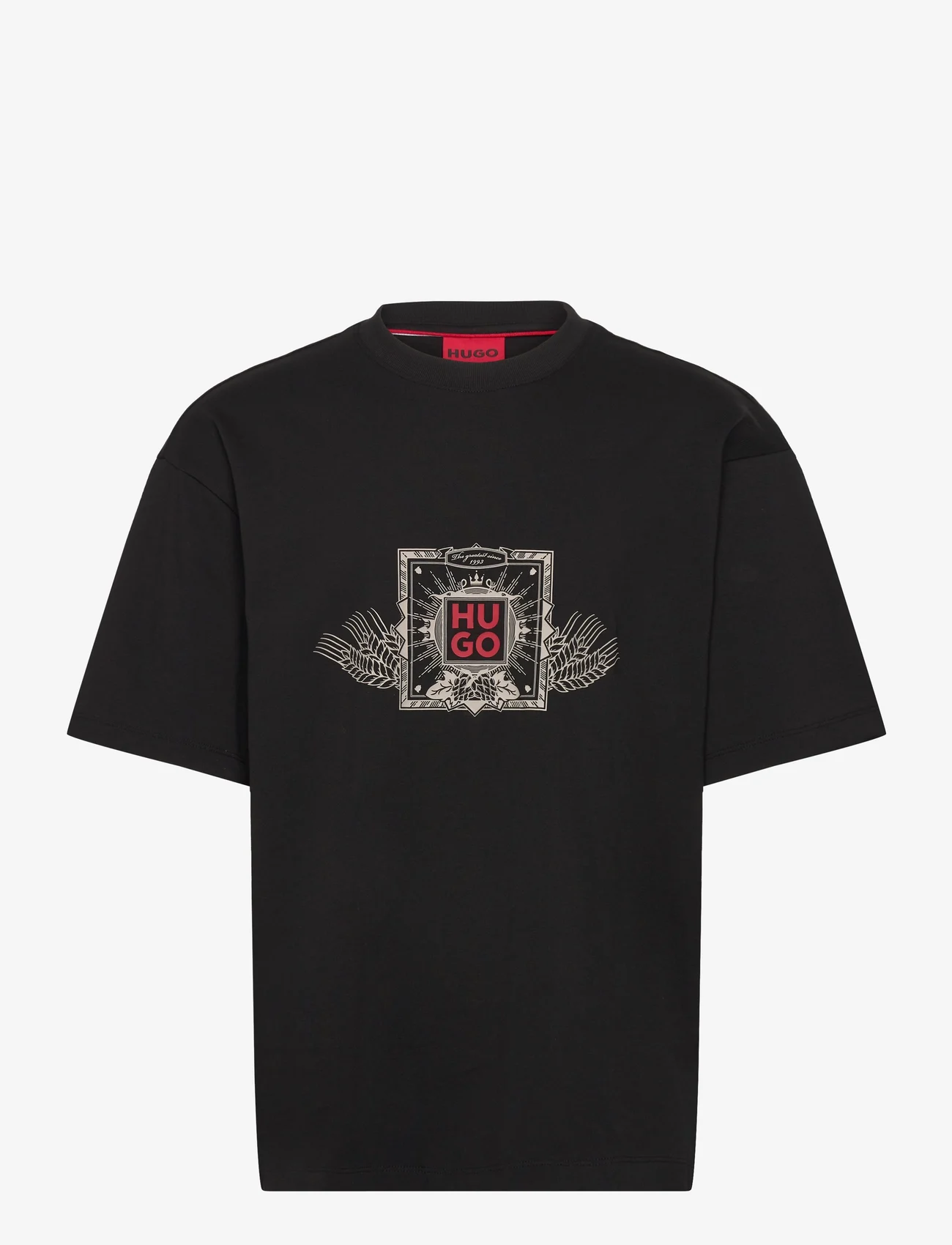 HUGO - Deytimo - kortærmede t-shirts - black - 0