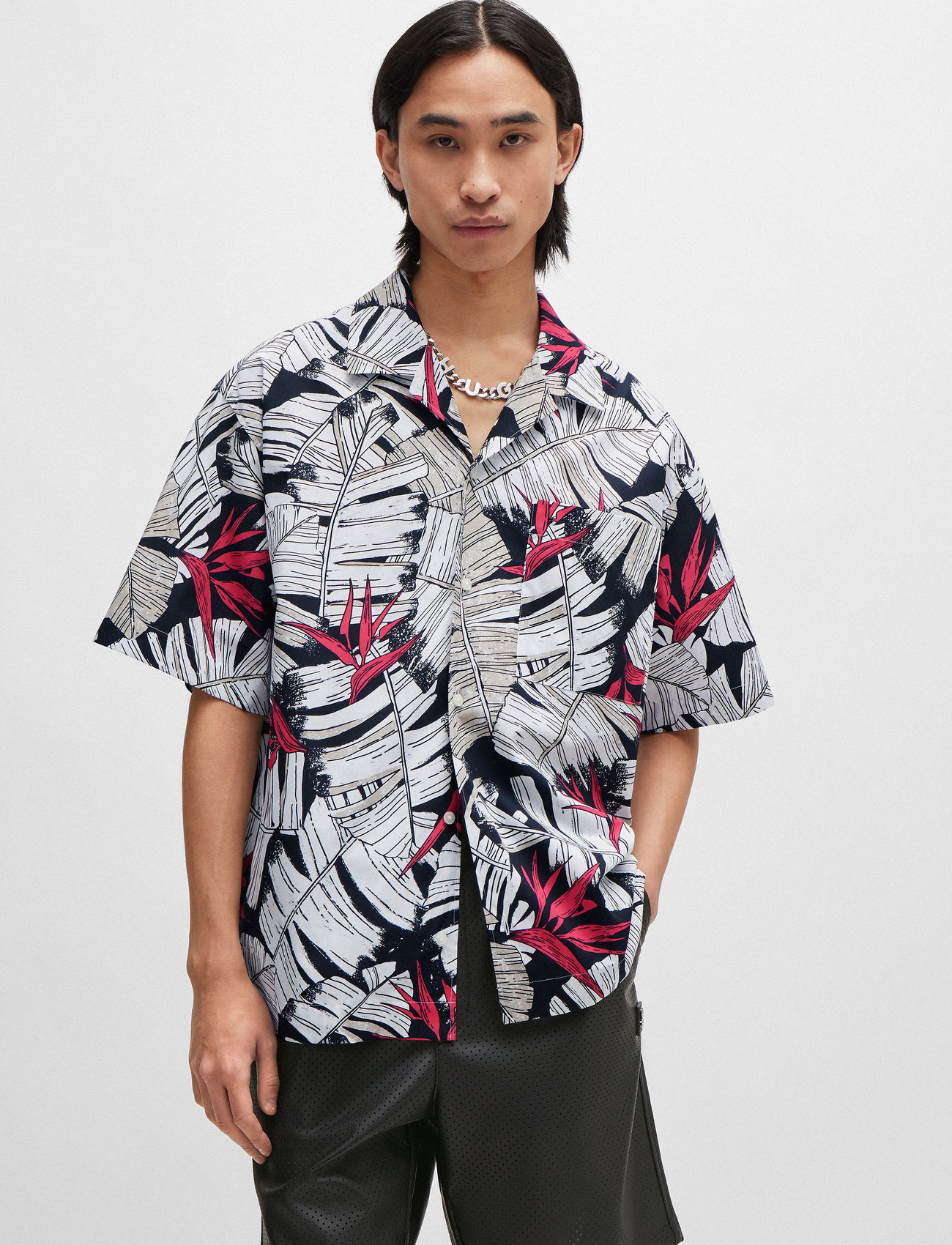 HUGO - Egeeno - kurzarmhemden - light/pastel grey - 1