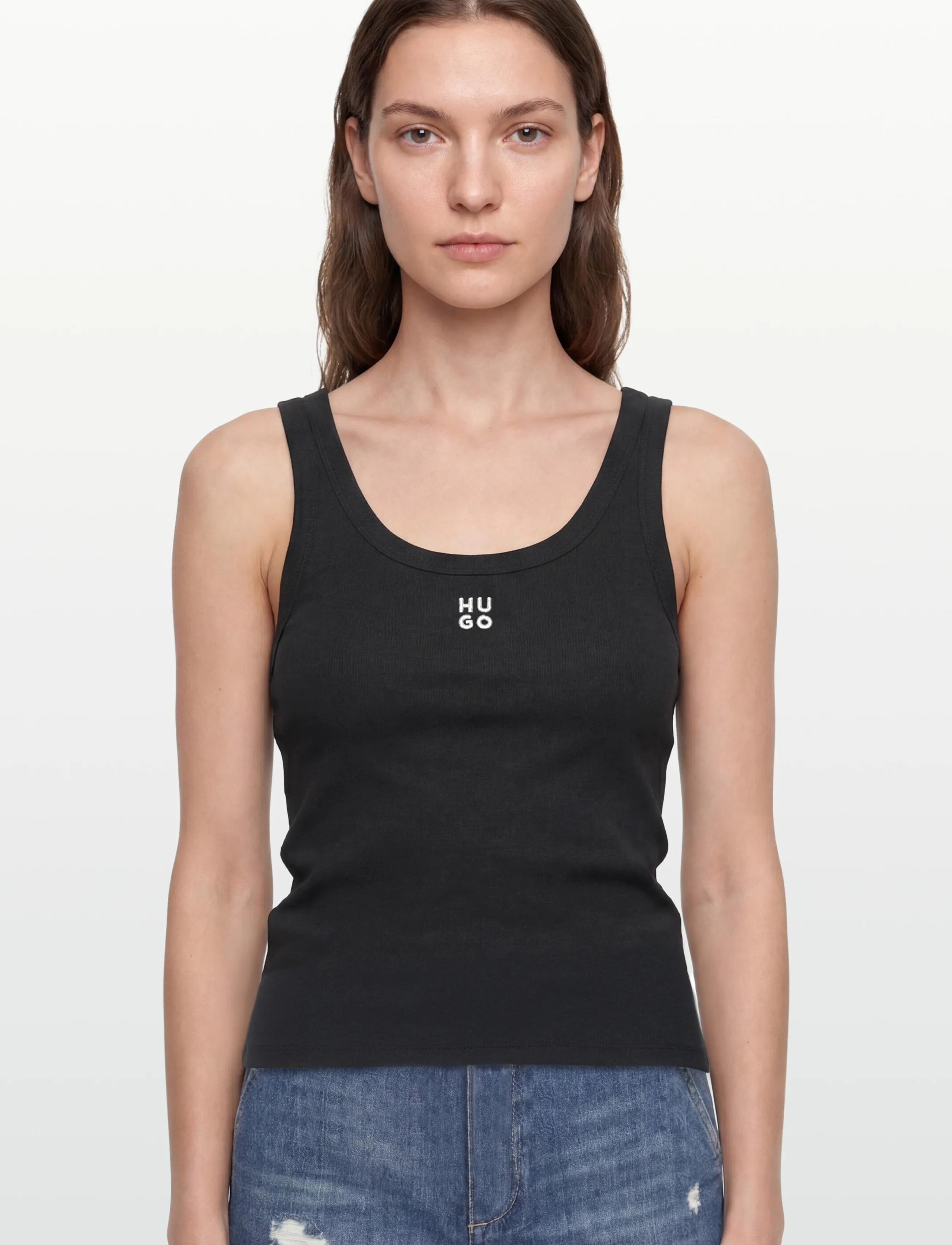 HUGO - Datamia - topid ja varrukateta alussärgid - black - 3