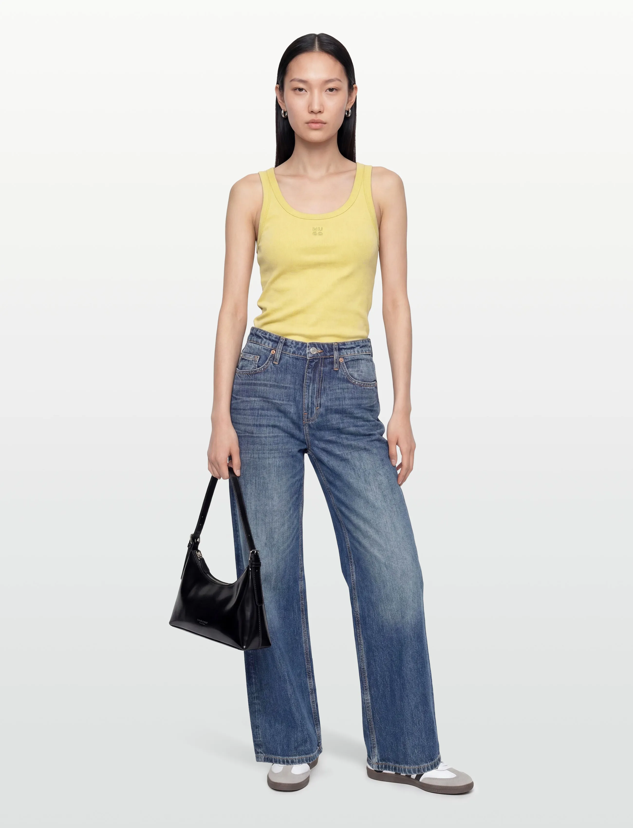 HUGO Datamia - Ärmellose Tops - MEDIUM BEIGE / yellow