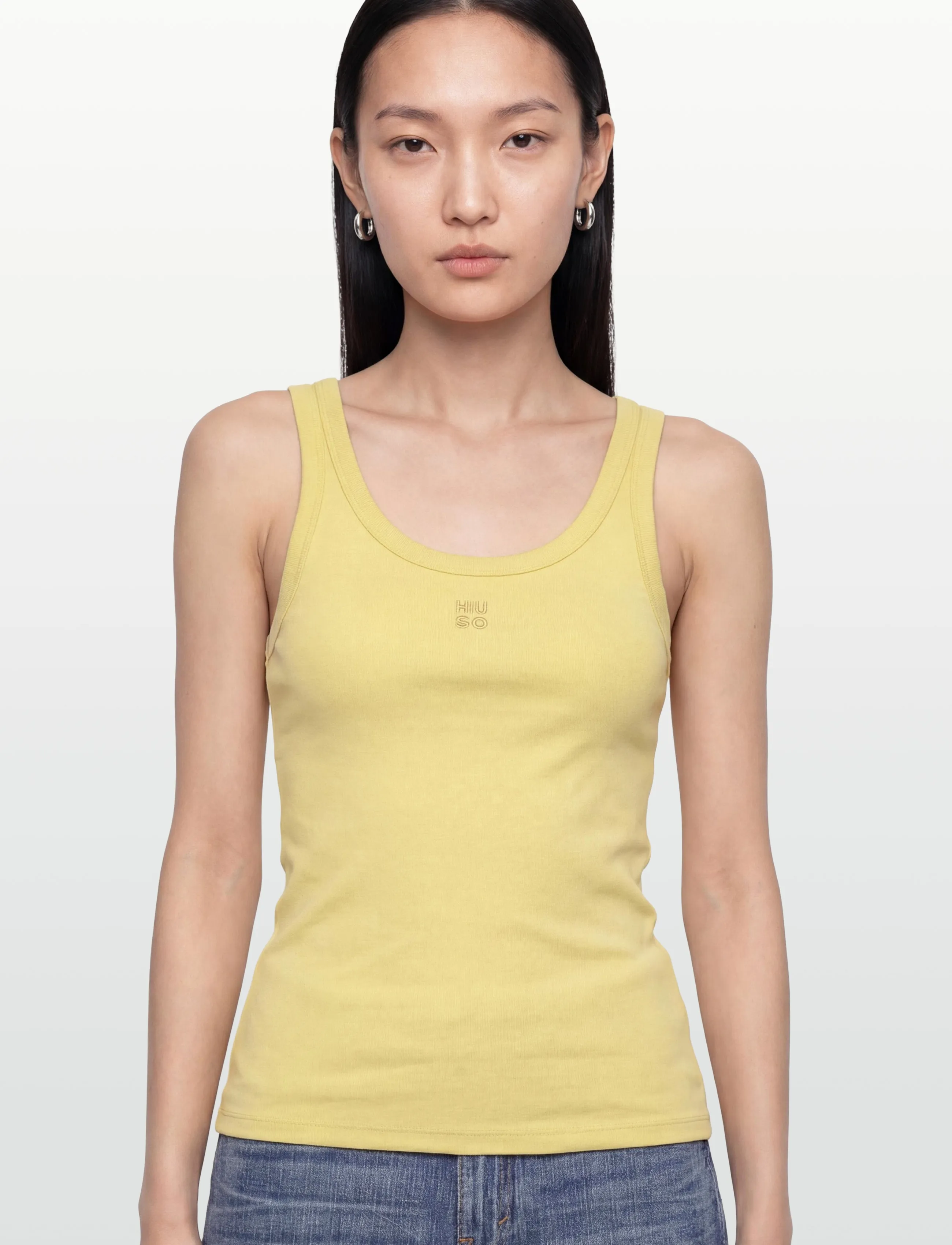 HUGO - Datamia - topid ja varrukateta alussärgid - medium beige - 3
