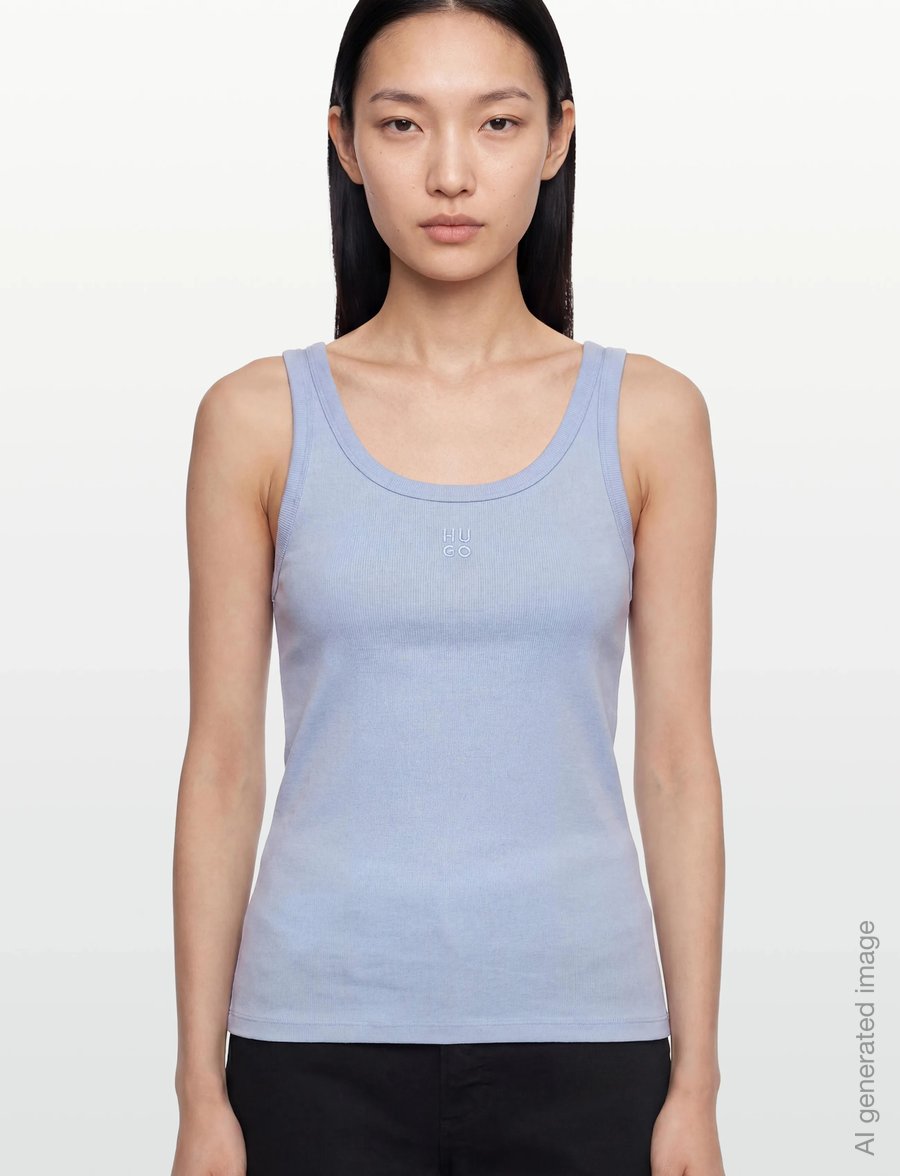 HUGO - Datamia - linnen - open blue - 3