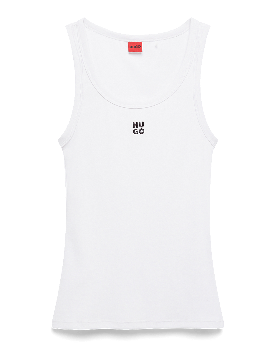 HUGO - Datamia - varrukateta topid - white - 2