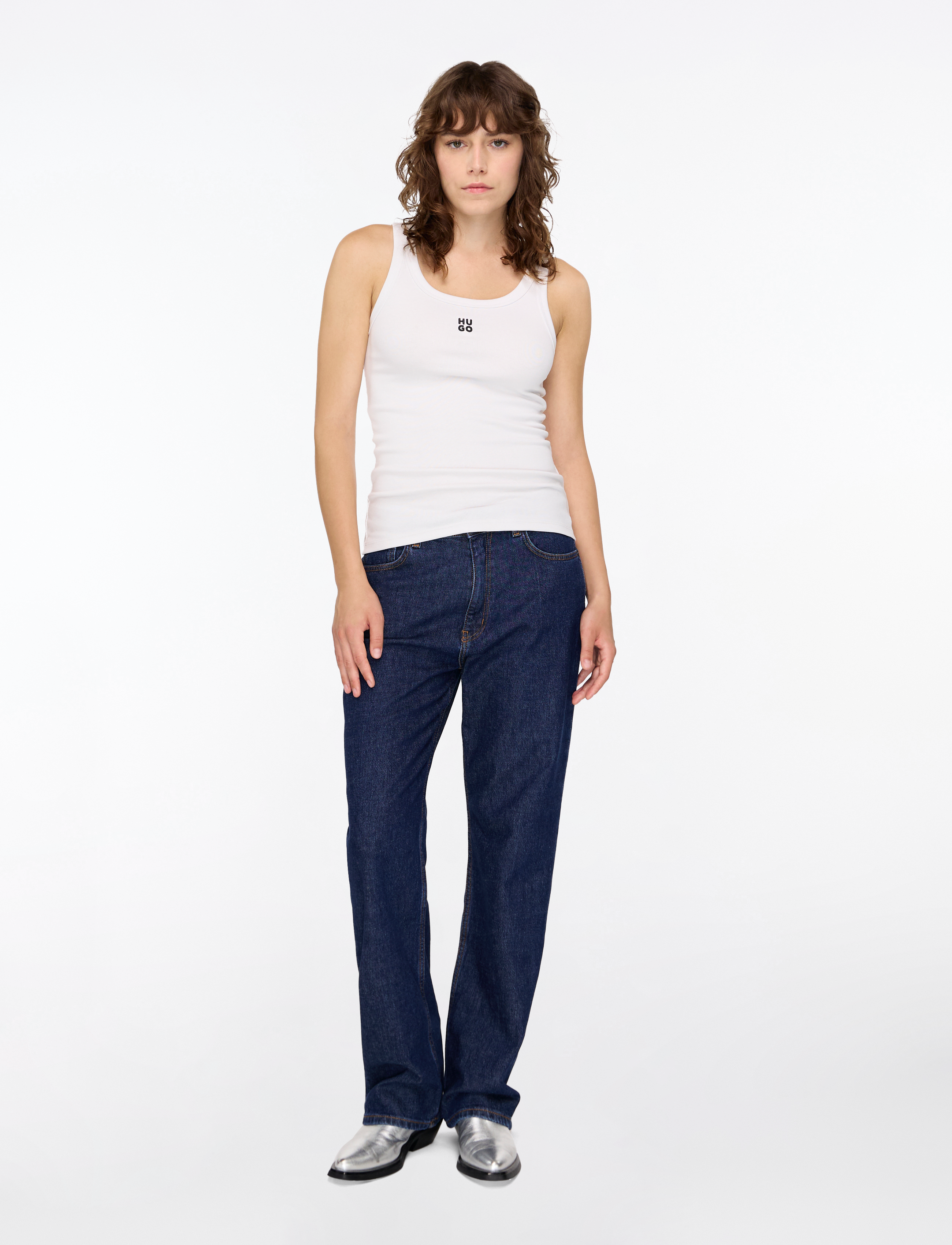 HUGO - Datamia - Ärmellose tops - white - 2