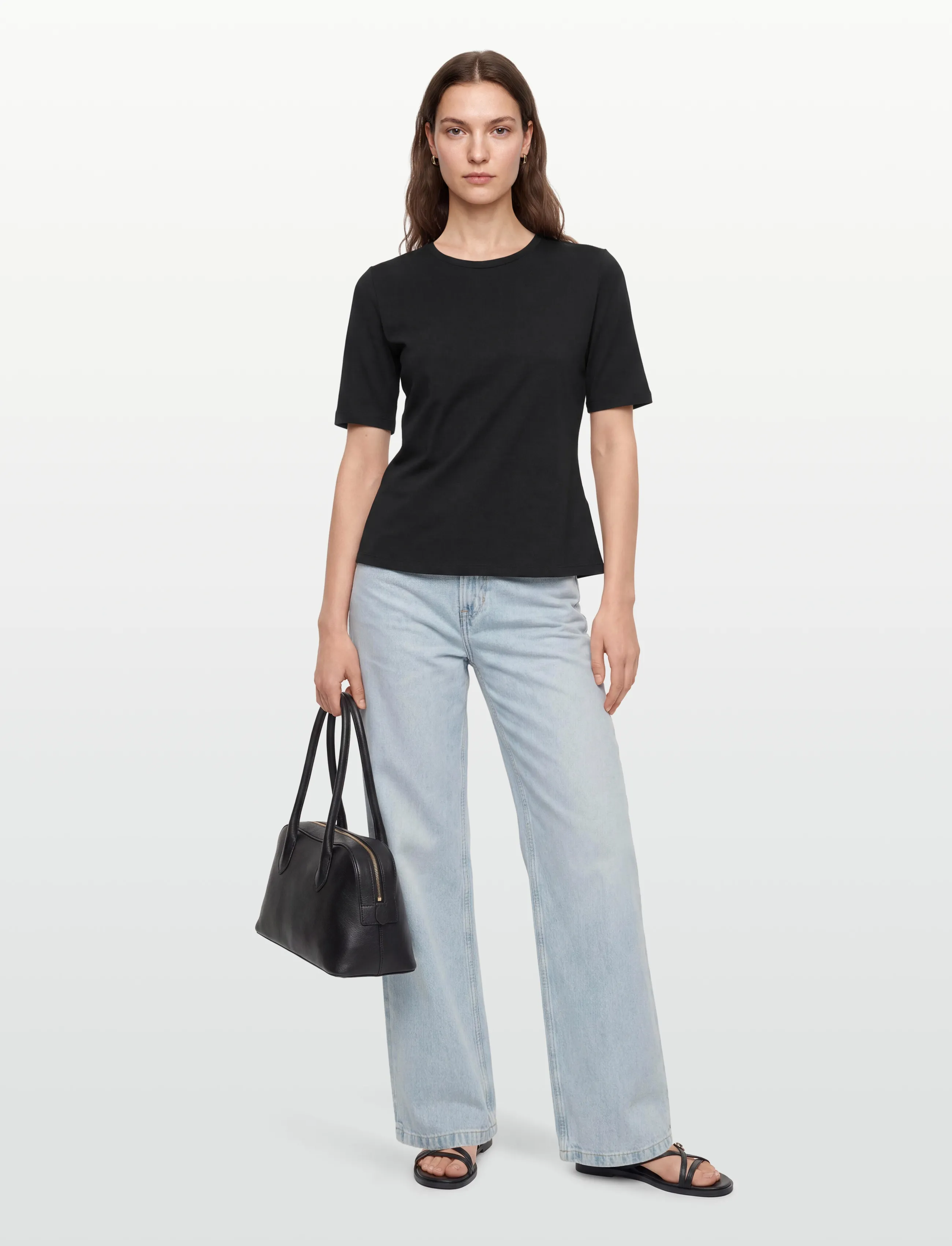 HUGO - Darnelia - t-shirts - black - 1