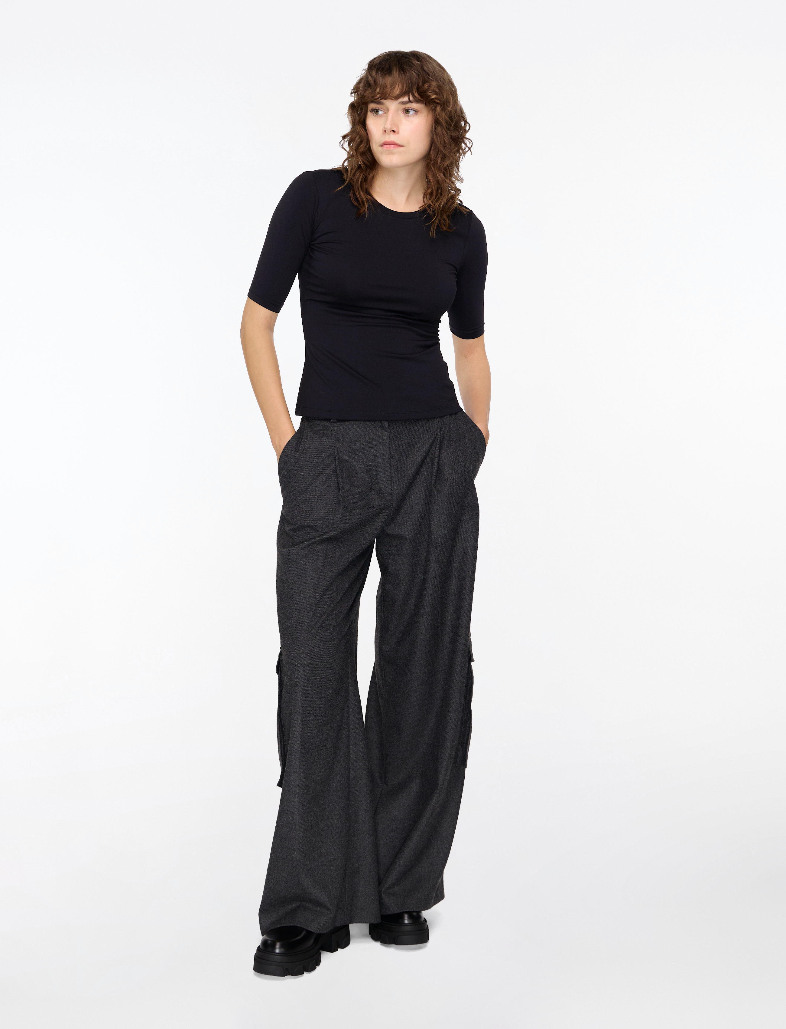 HUGO - Darnelia - t-shirts - black - 2
