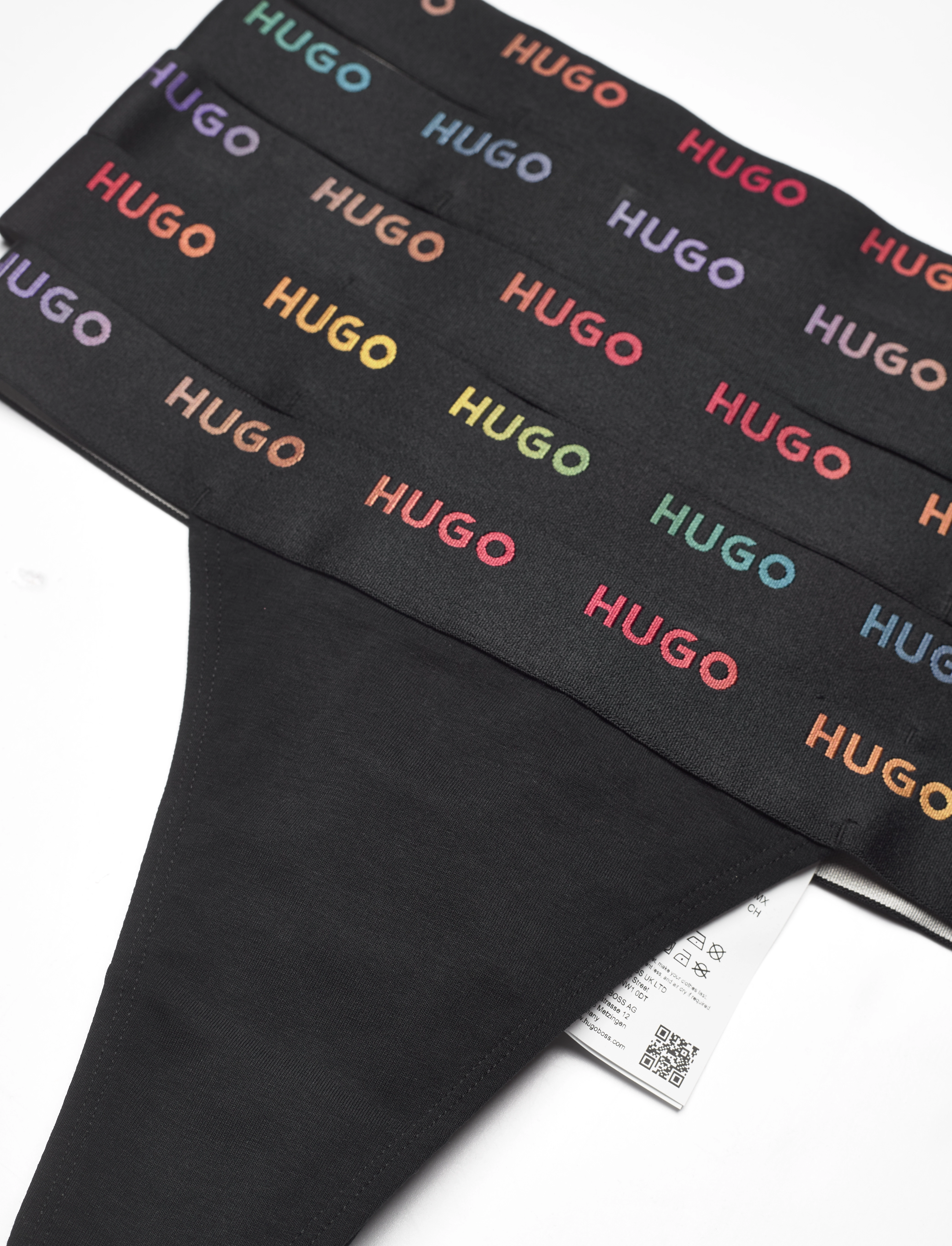 HUGO - RAINBOW FIVE PACK - black - 1