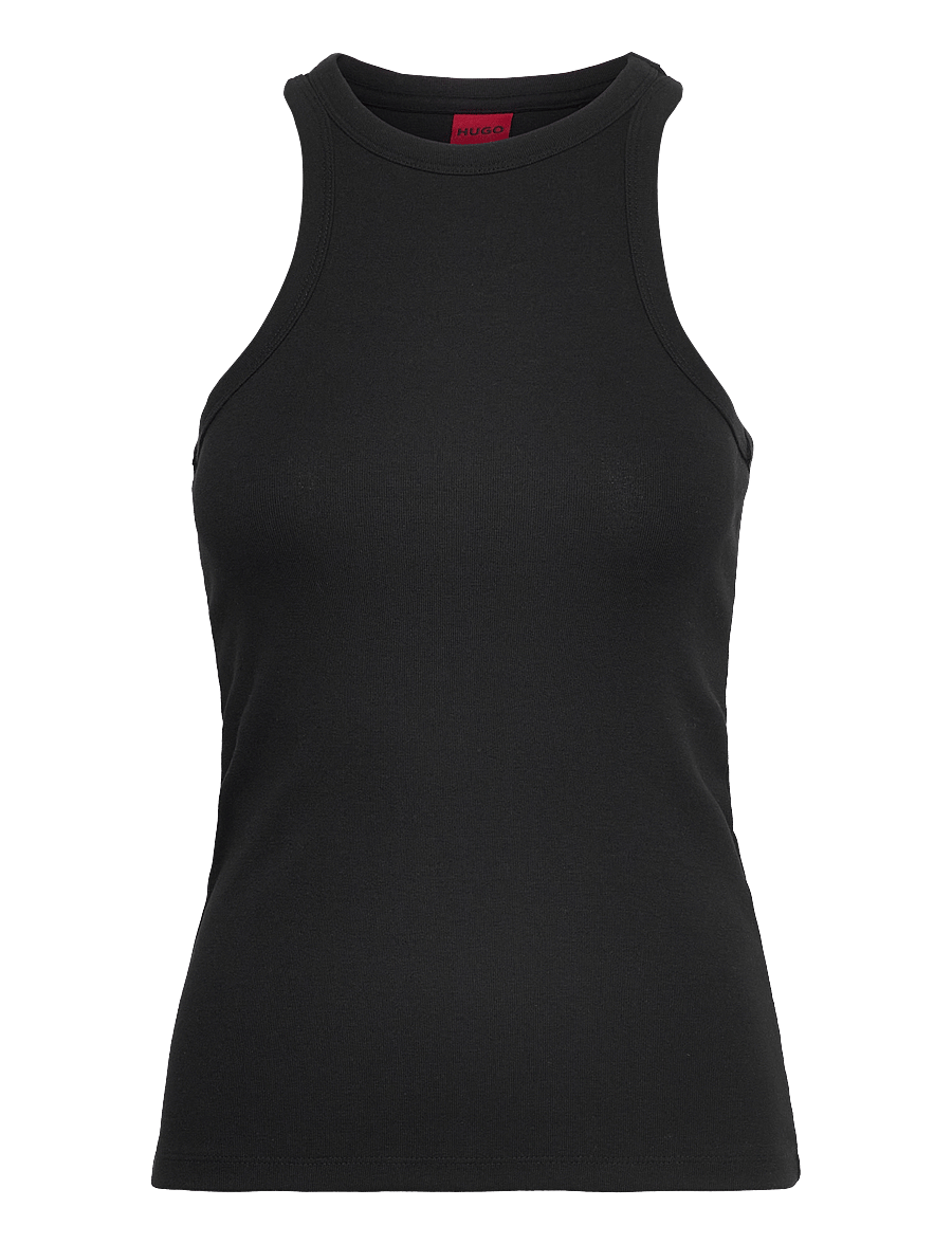 HUGO - The Plain Tank - tanktops - black - 0