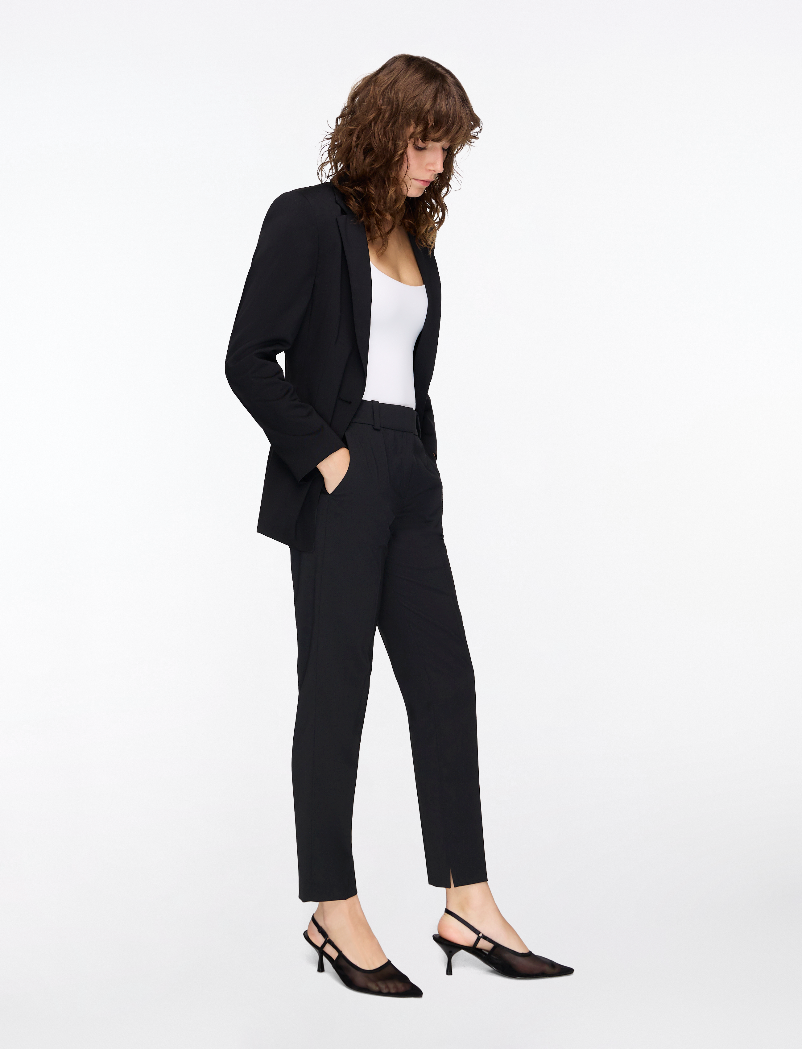 HUGO - Hetana - slim fit trousers - black - 3