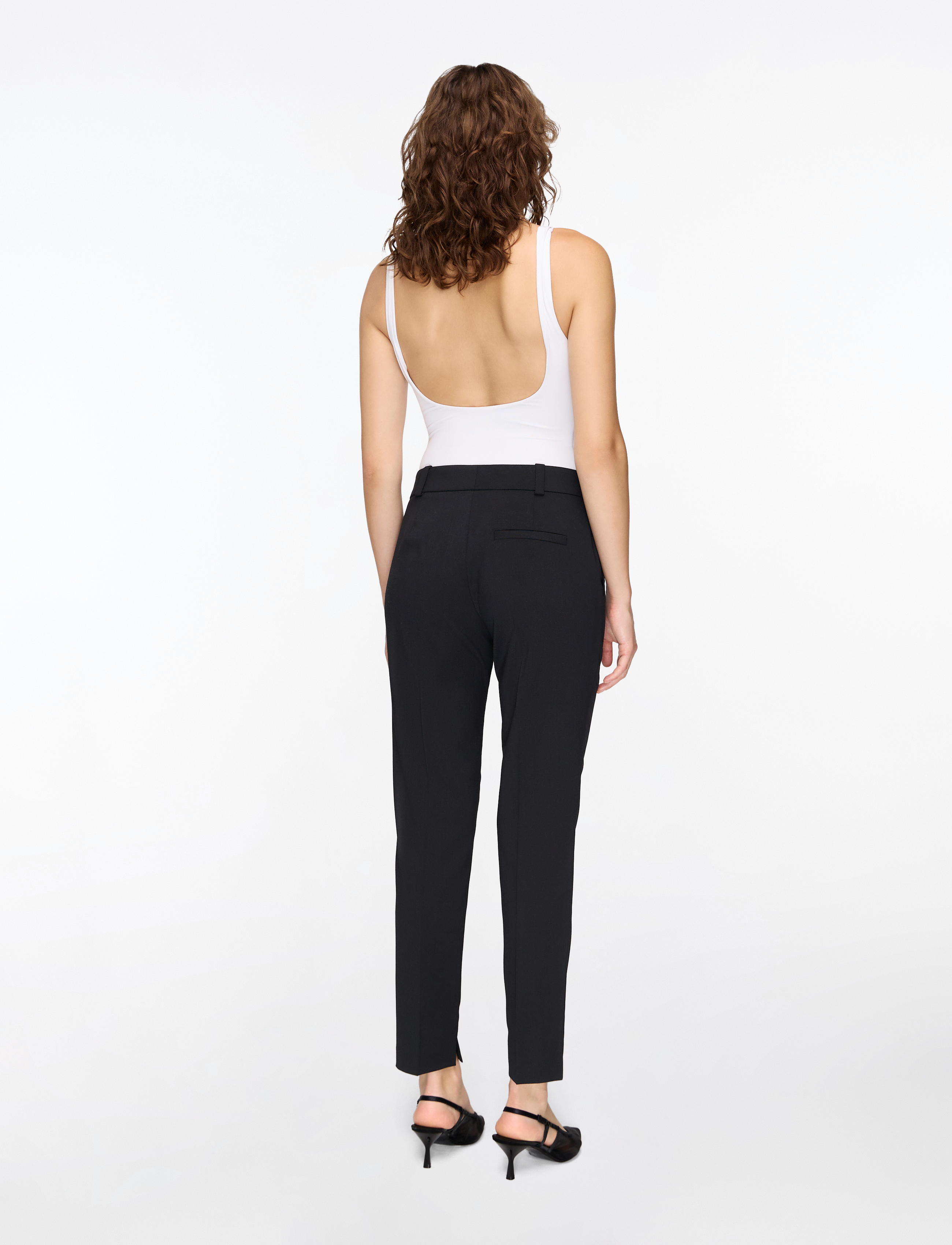 HUGO - Hetana - slim fit trousers - black - 4