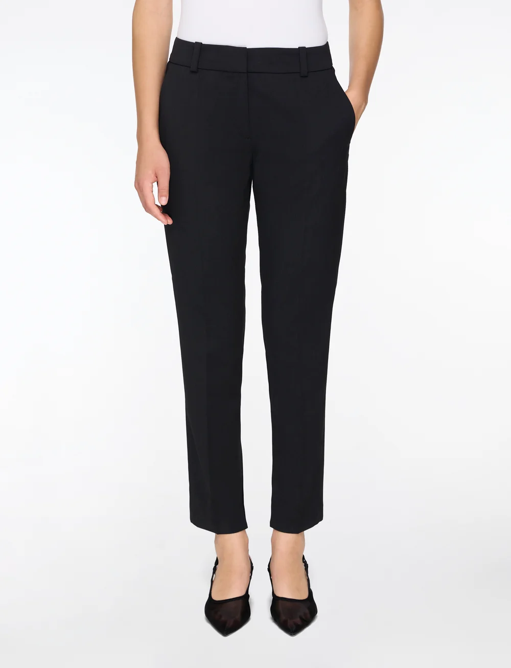 HUGO - Hetana - slim fit-byxor - black - 0