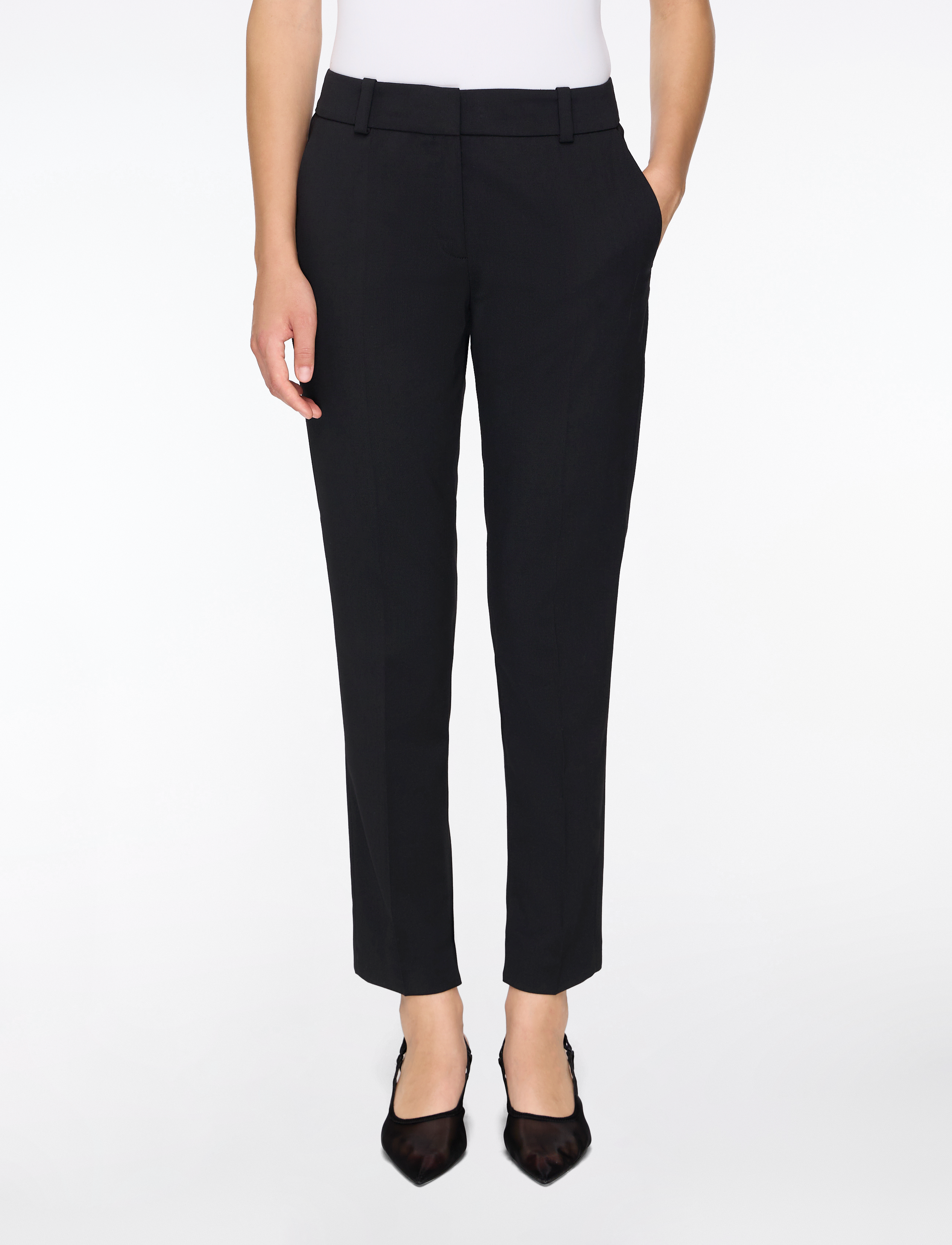 HUGO - Hetana - slim fit trousers - black - 0