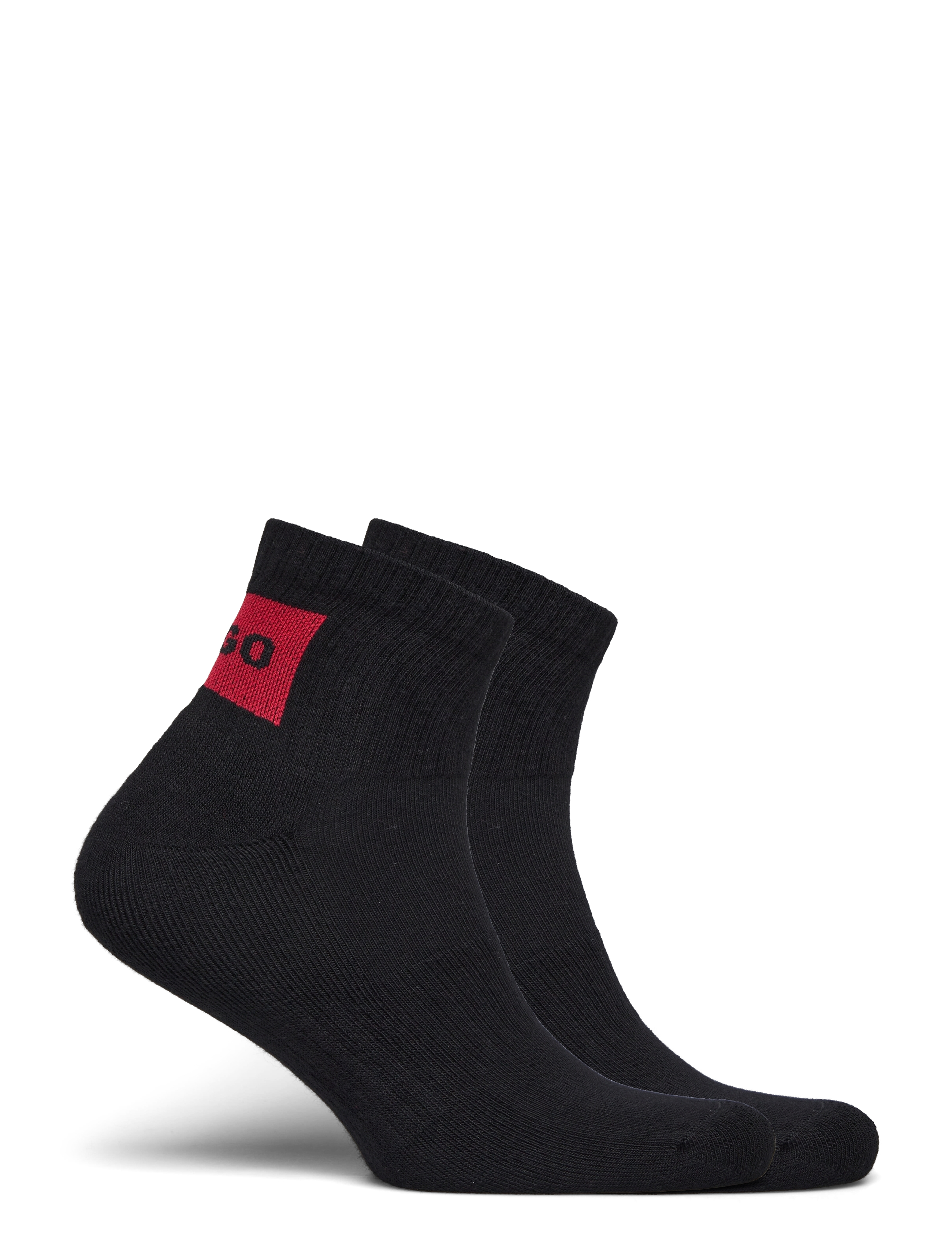 HUGO - 2P SH RIB LABEL CC - black - 1