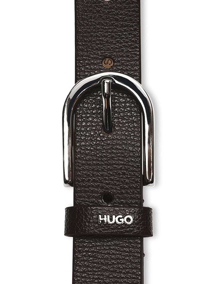 HUGO - Zoey-C_Sz25 - läderskärp - dark brown - 2