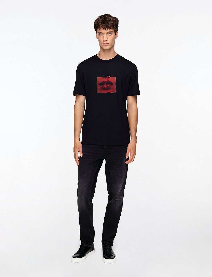 HUGO - HUGO 634 - tapered jeans - black - 2