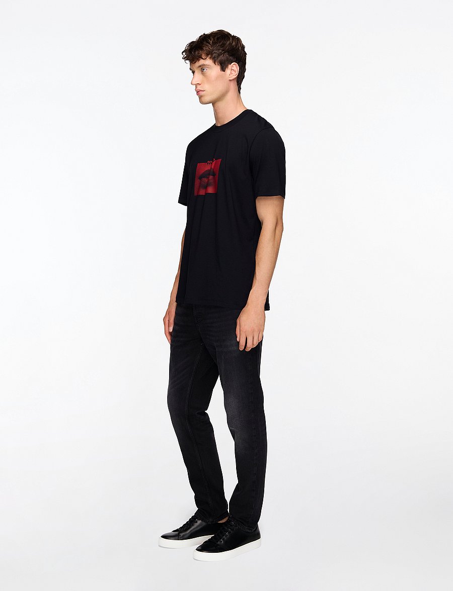 HUGO - HUGO 634 - tapered jeans - black - 3