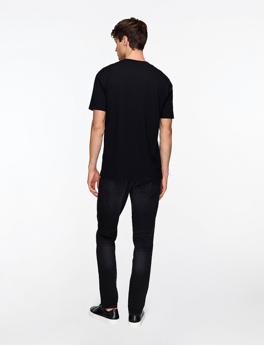 HUGO - HUGO 634 - tapered jeans - black - 4