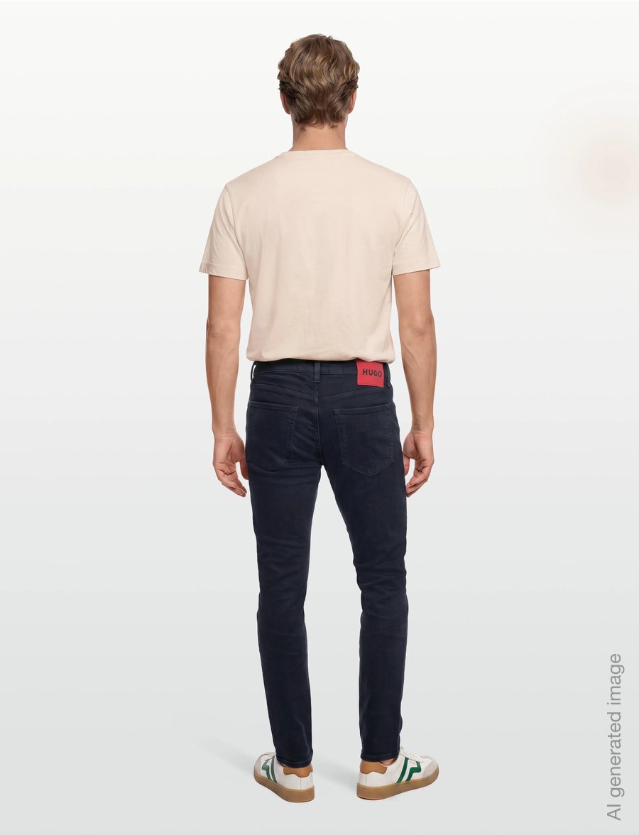 HUGO - HUGO 734 - slim jeans - dark blue - 4