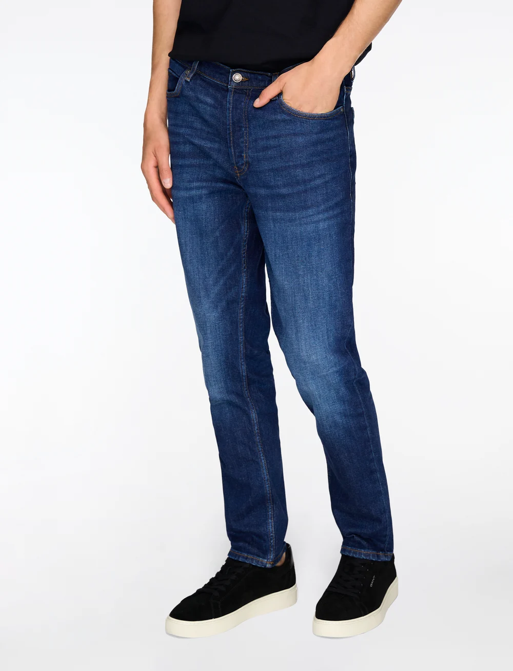 HUGO - HUGO 634 - tapered jeans - dark blue - 0