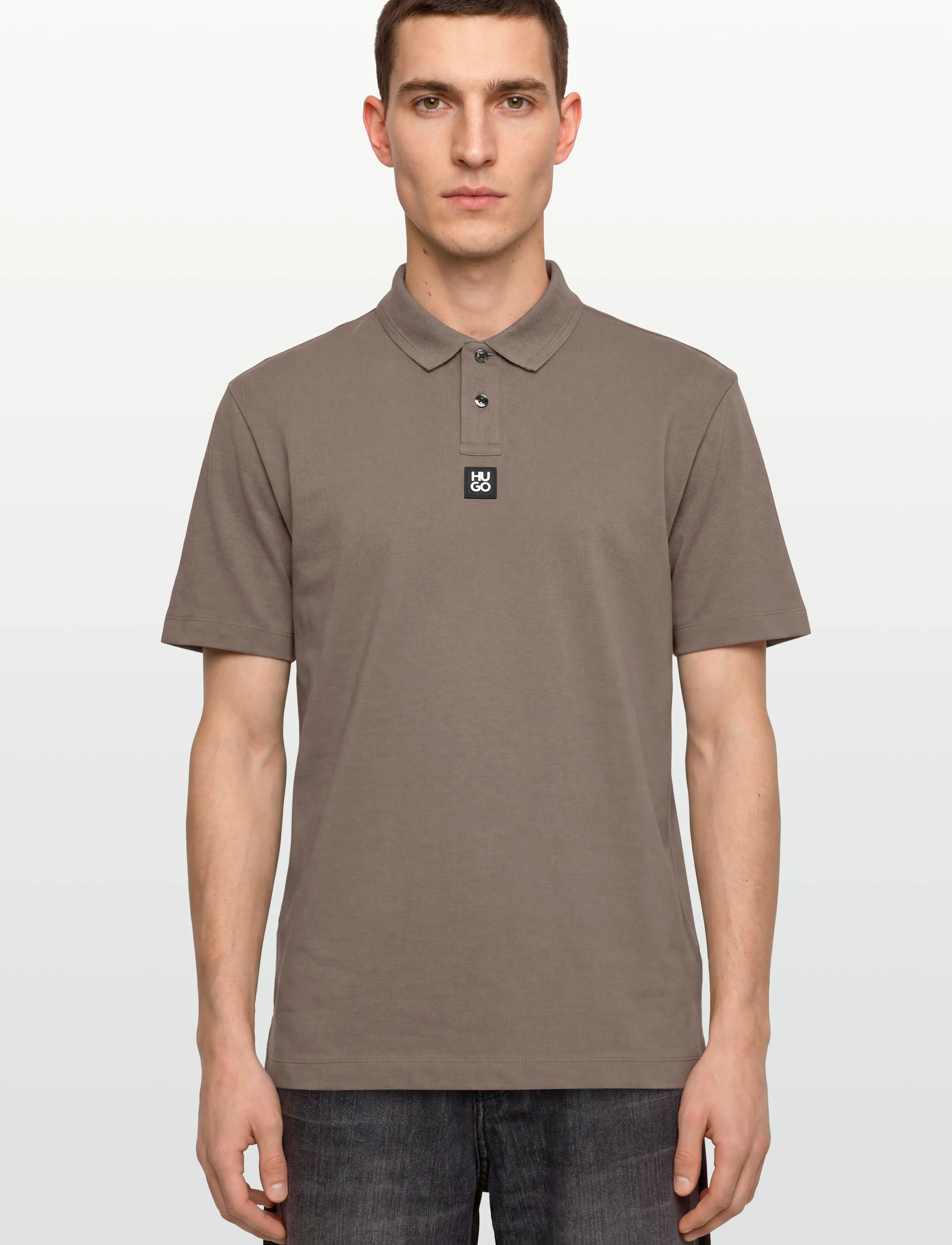HUGO - Deabono_D - short-sleeved polos - light/pastel brown - 3