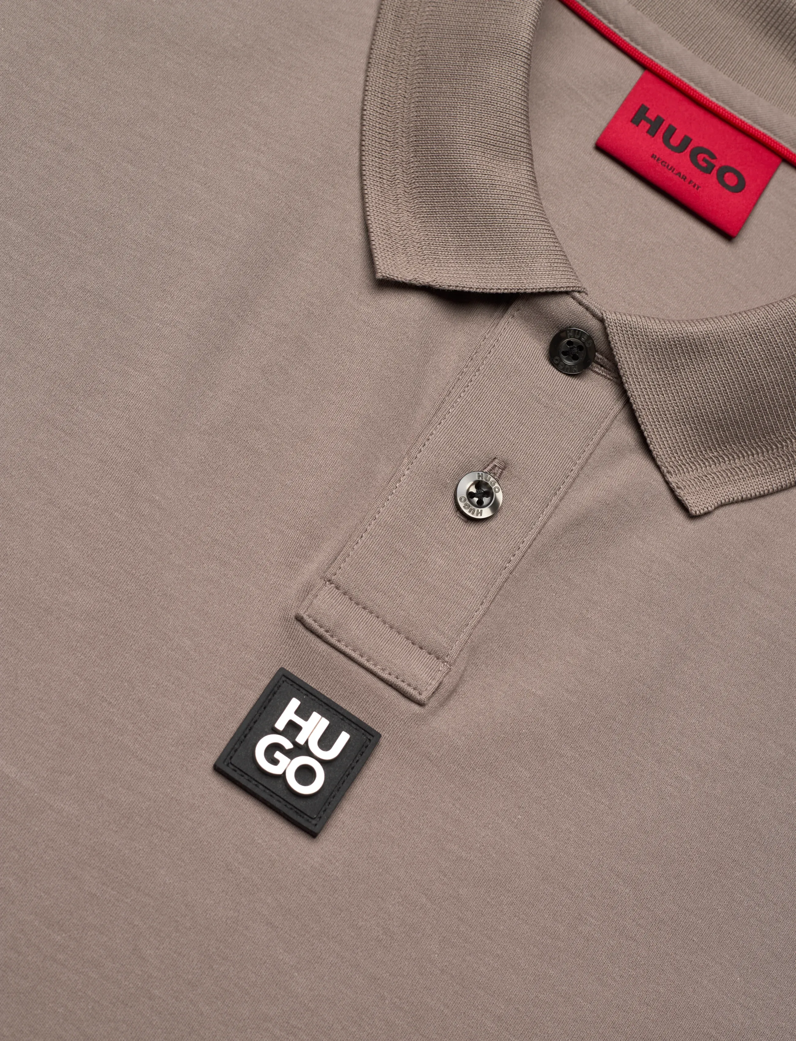 HUGO - Deabono_D - short-sleeved polos - light/pastel brown - 5