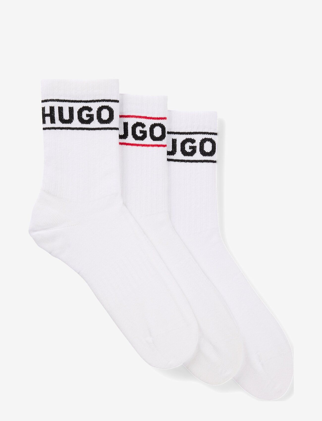 HUGO - 3P QSRIB SPORTY CC W - klassikalised sokid - white - 0