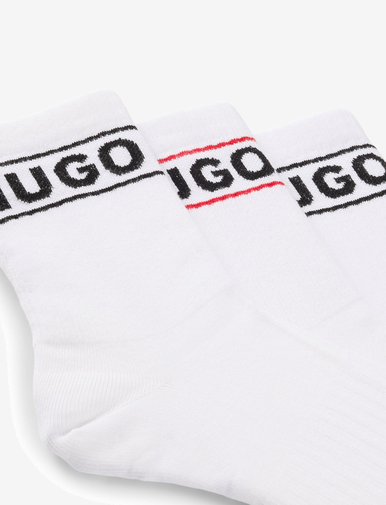 HUGO - 3P QSRIB SPORTY CC W - klassikalised sokid - white - 2
